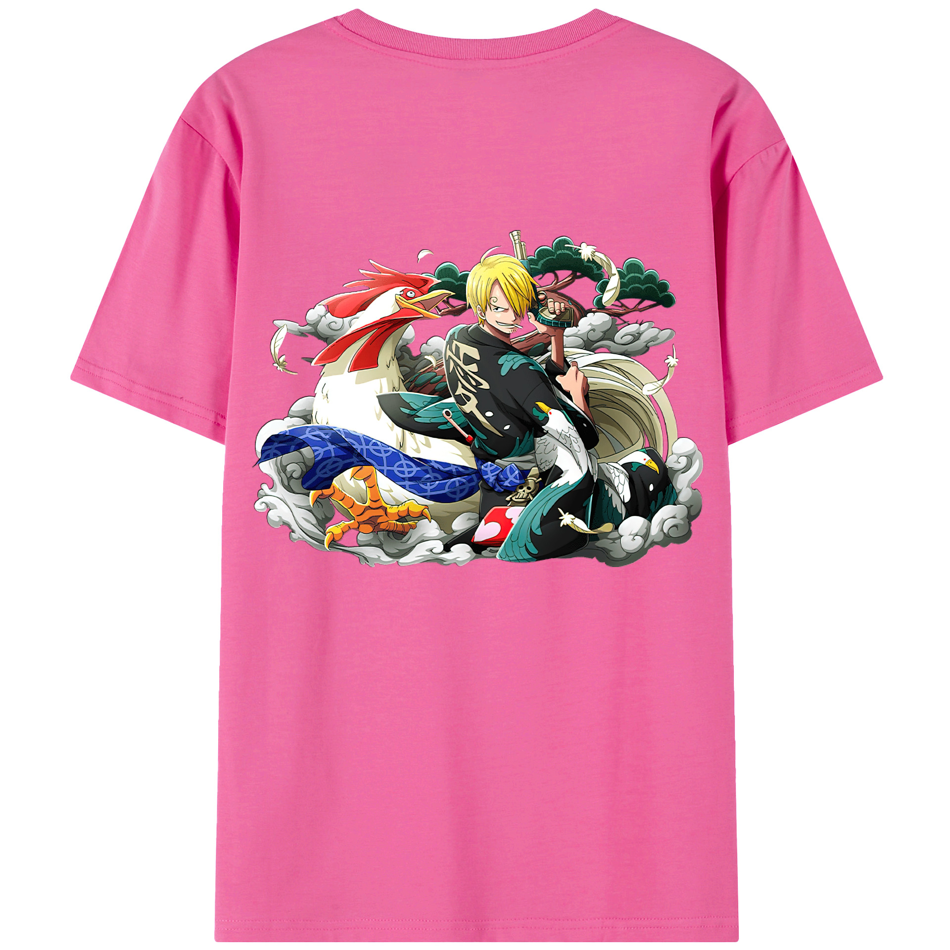 （画像用） ワンピース サンジ ONE PIECE Sanji レディース半袖Tシャツ(バックプリント)